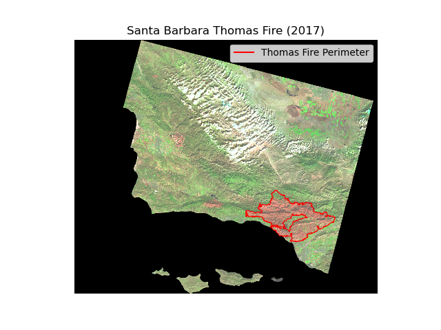 Thomas Fire Map